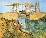 Мост Ланглуа в Арле и стирающие женщины 